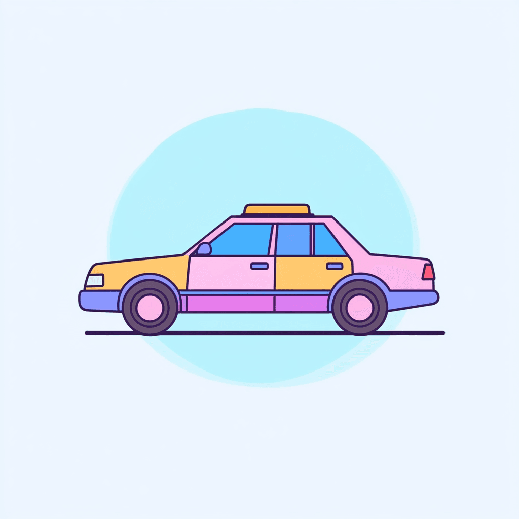 Car Sunlit original repeating artwork