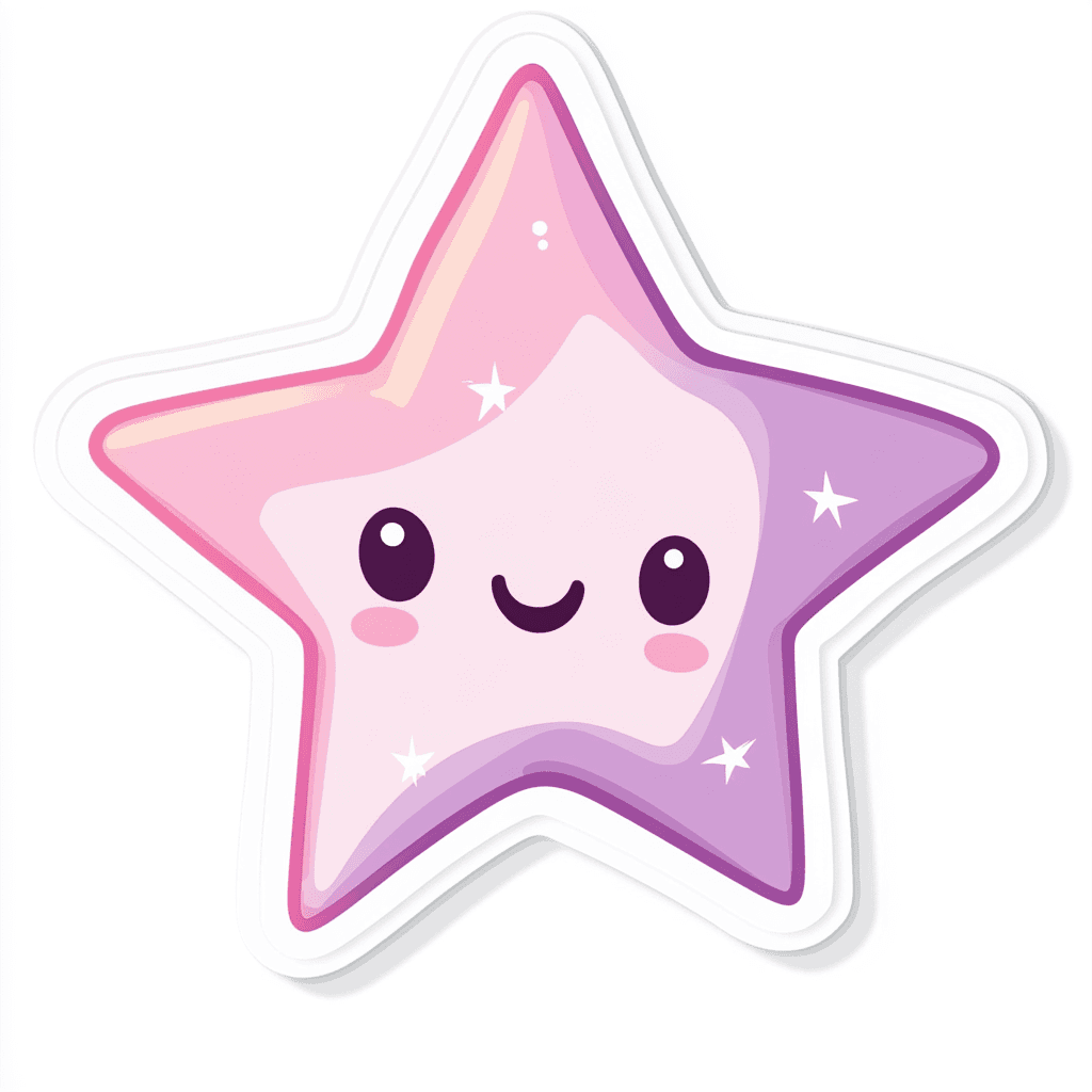 Cartoon Star Bright original repeating artwork