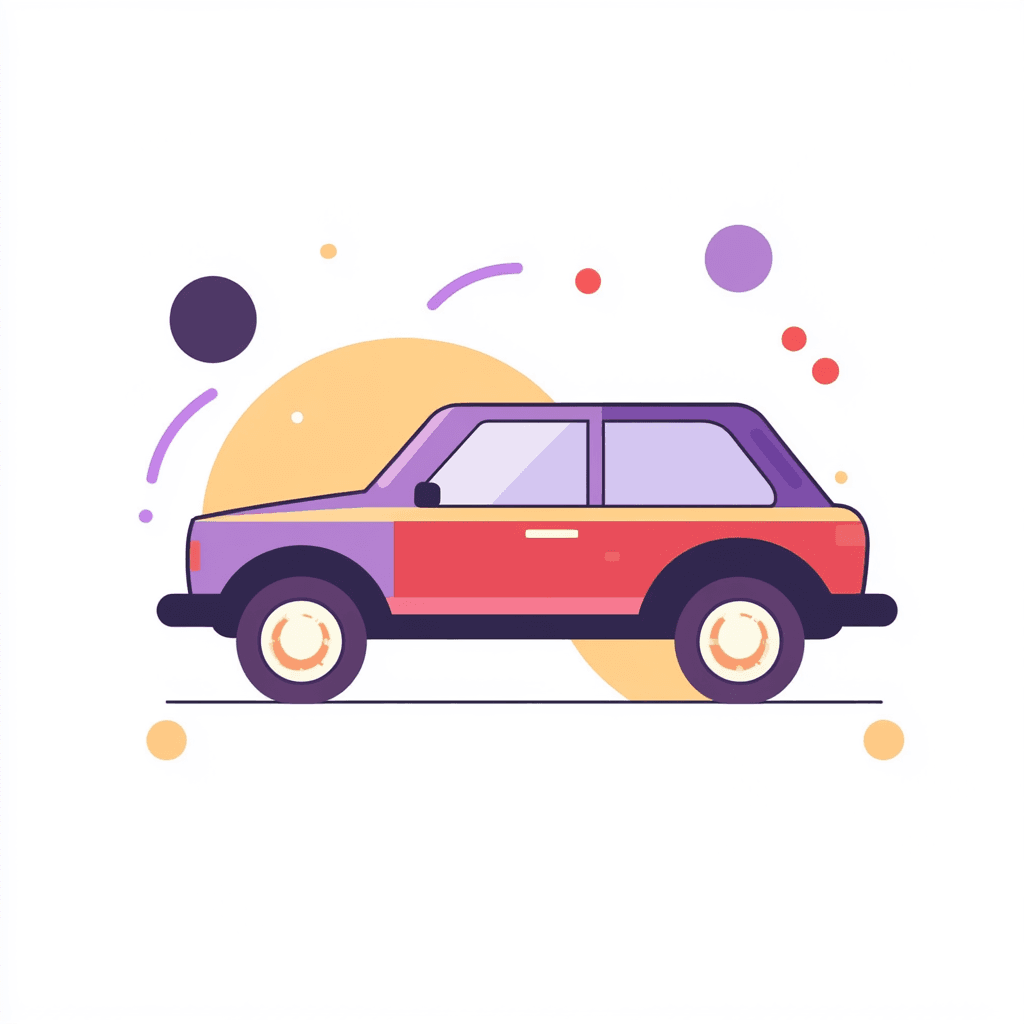 Car Moonlit original repeating artwork