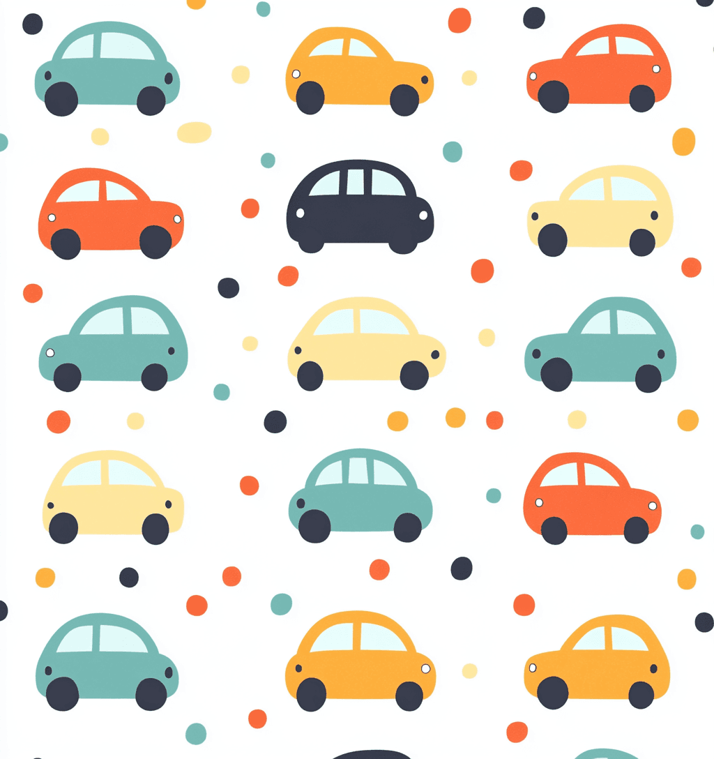 Car Road original repeating artwork