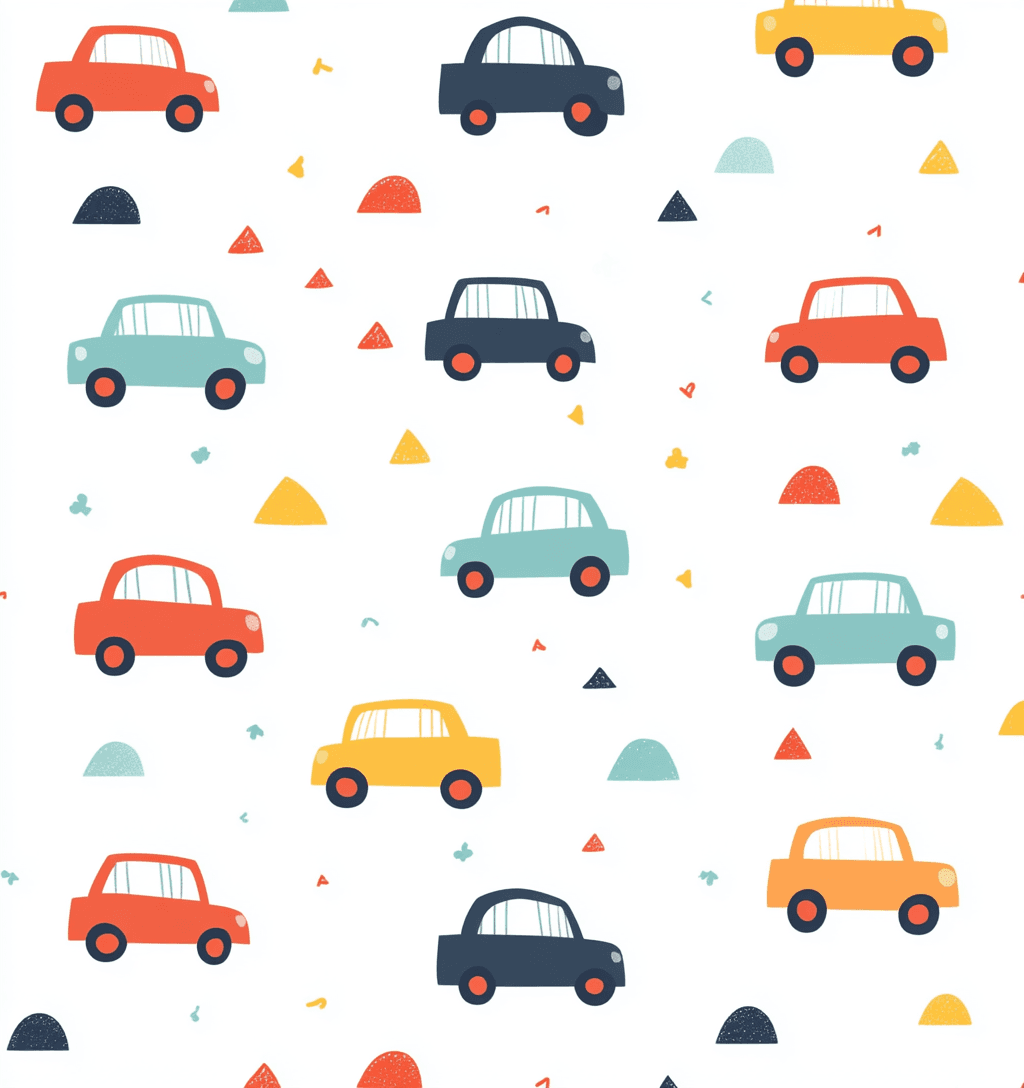 Car Path original repeating artwork