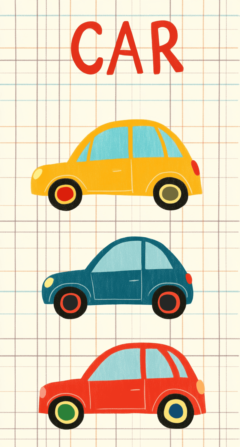Car 129 original repeating artwork