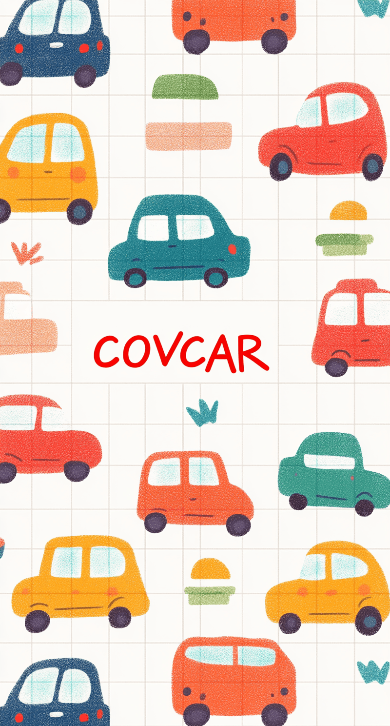 Car Morning original repeating artwork