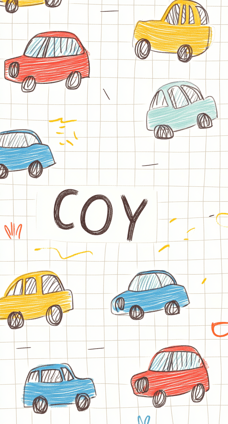 Car Duo original repeating artwork