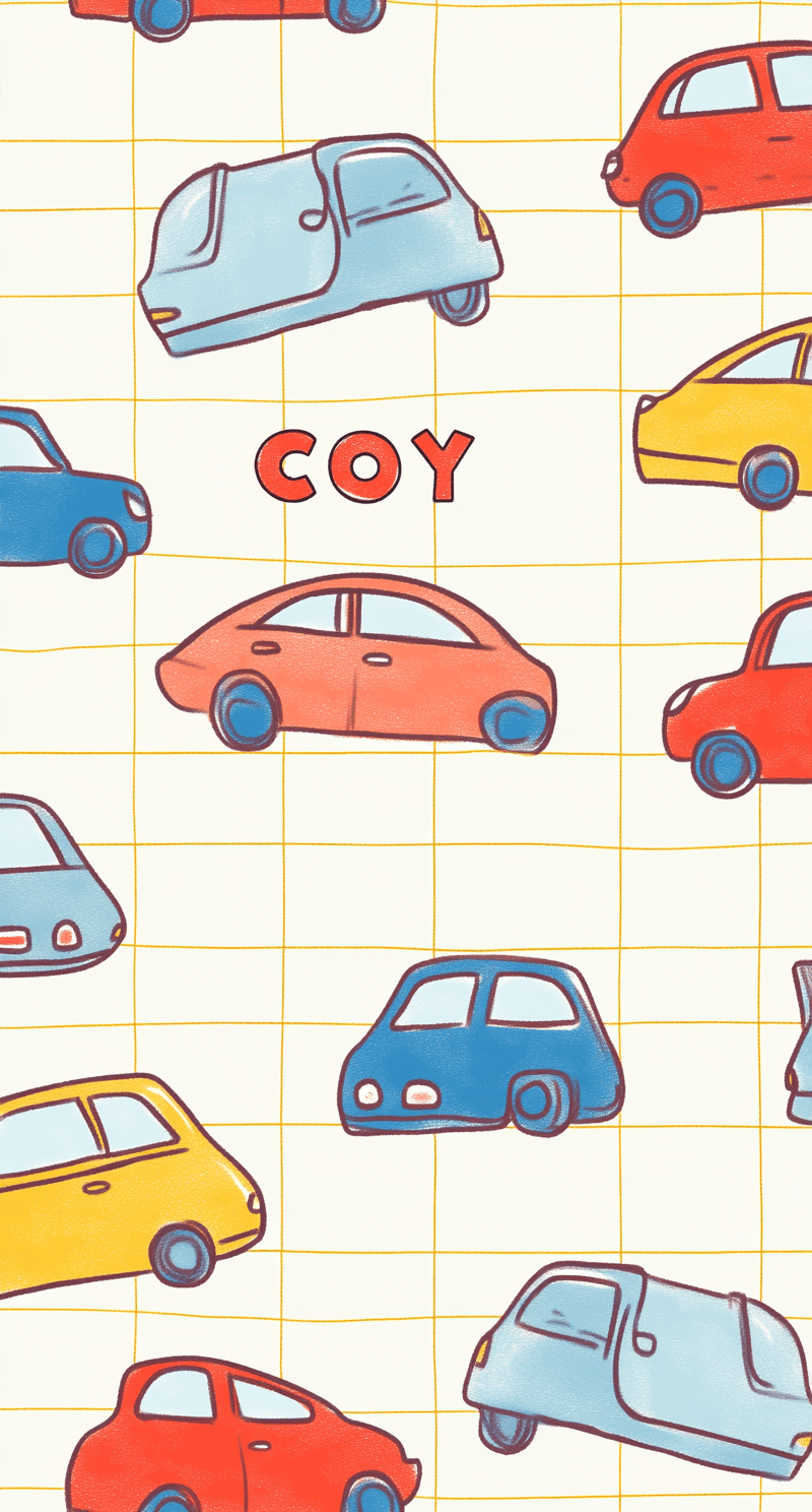 Car Party original repeating artwork