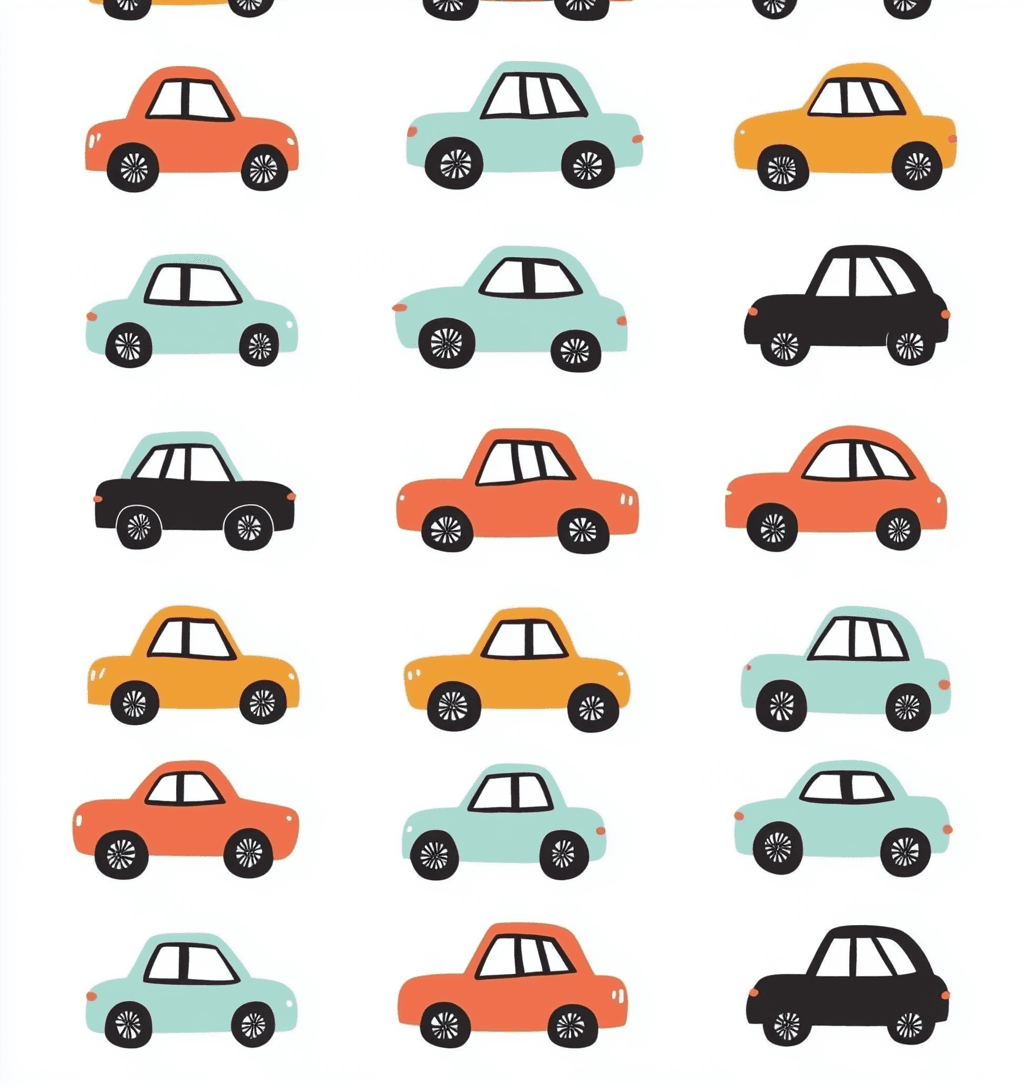 Car Trail original repeating artwork