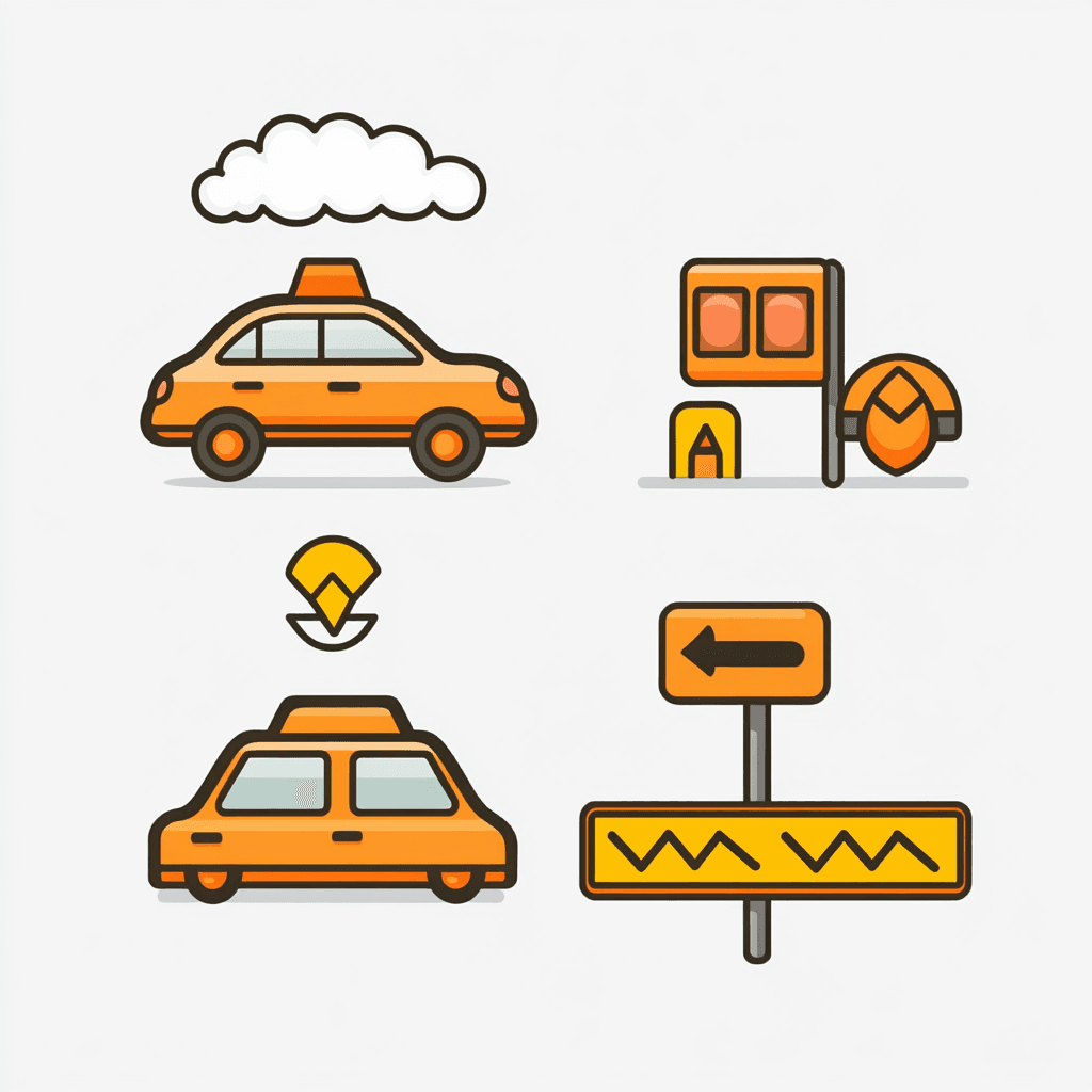 Car Autumn original repeating artwork