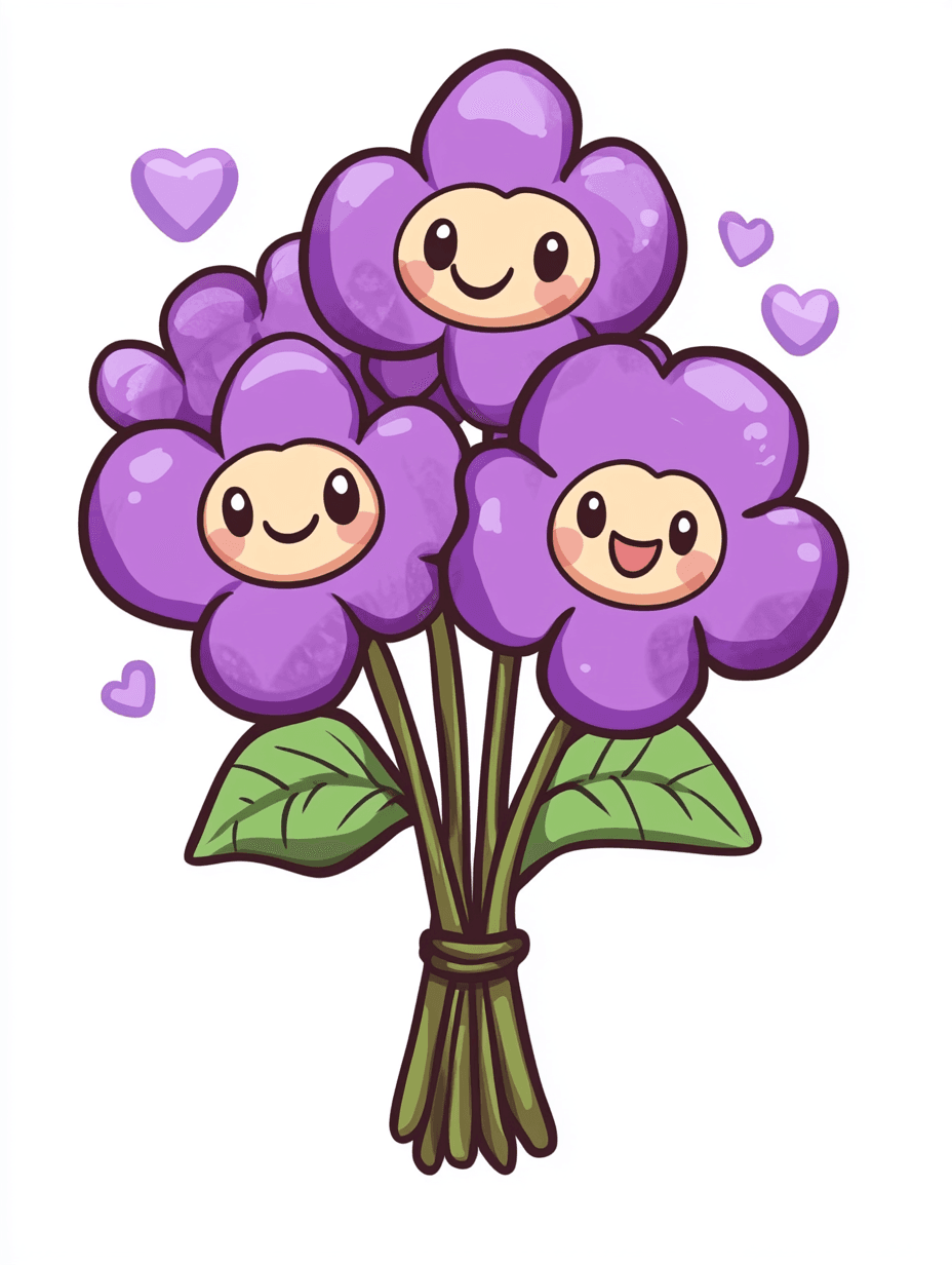 Cute Bloom Squad original repeating artwork