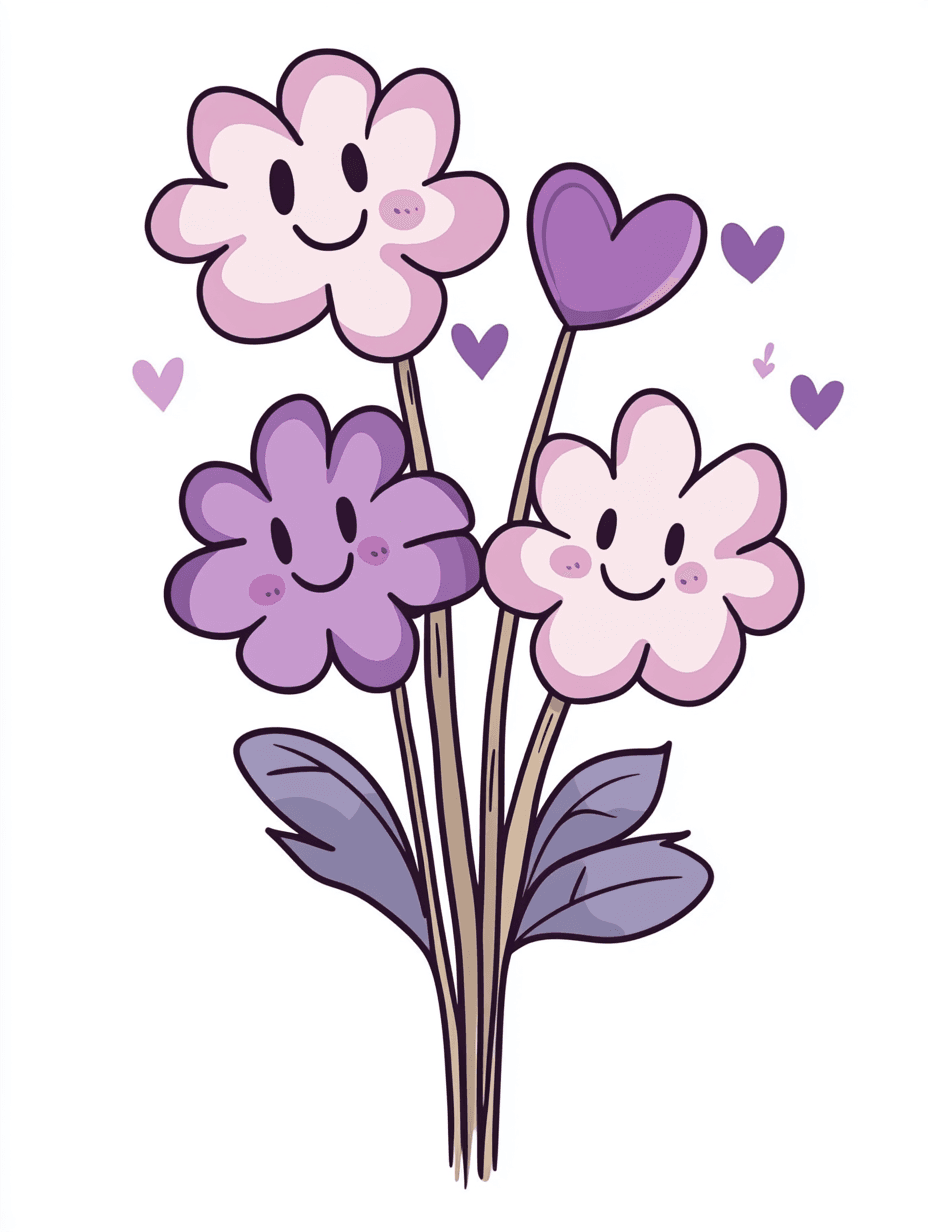 Cute Bloom original repeating artwork