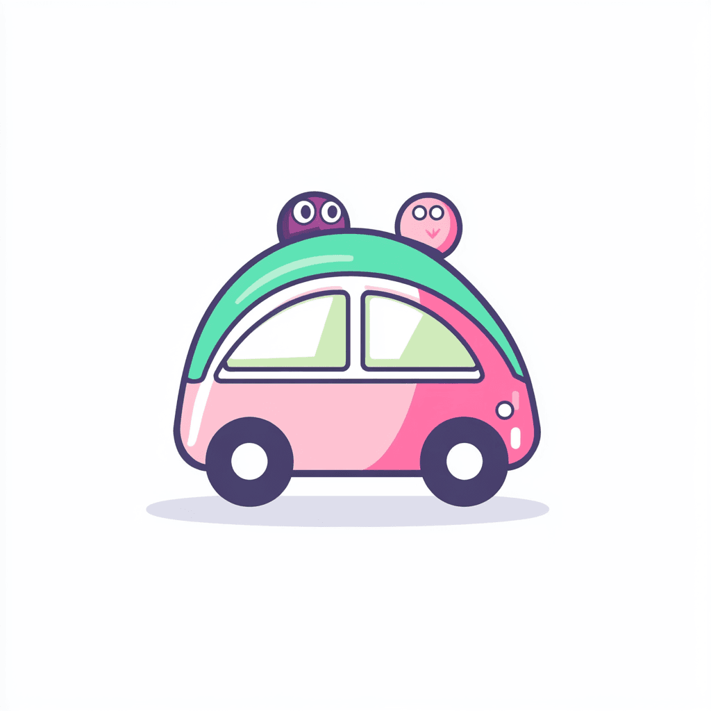 Cute Car Festival original repeating artwork