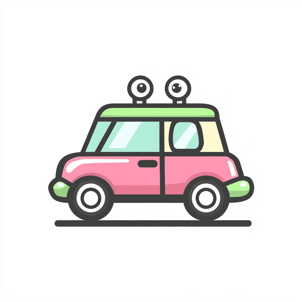 Cute Car Midnight original repeating artwork