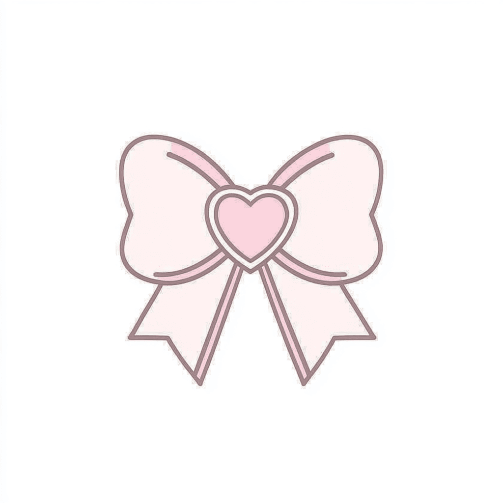 Cute Bow Pals original repeating artwork