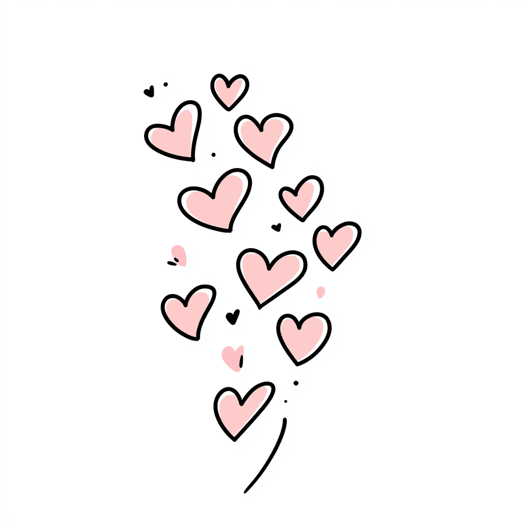 Heart Autumn original repeating artwork