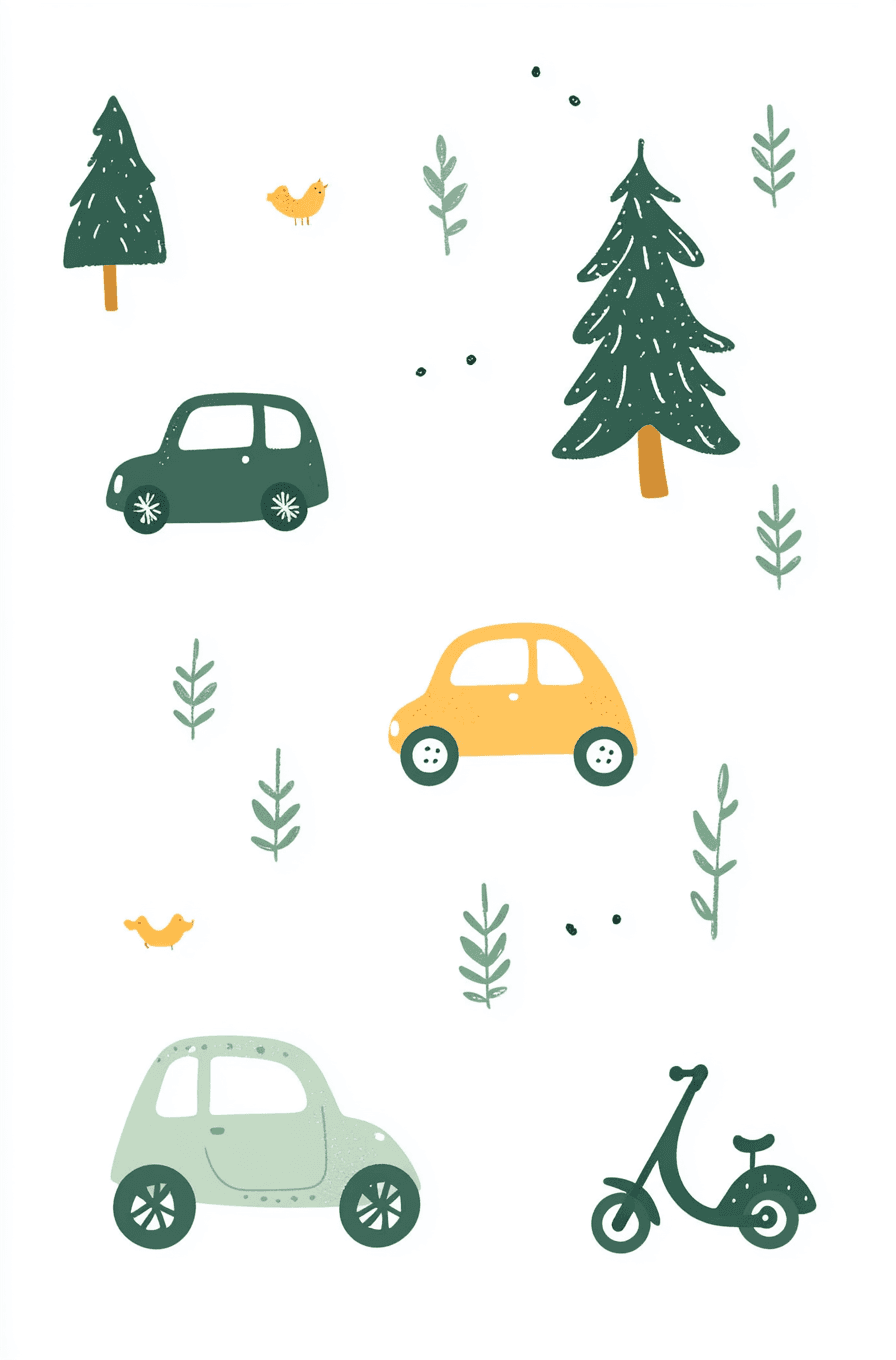 Car Loop original repeating artwork