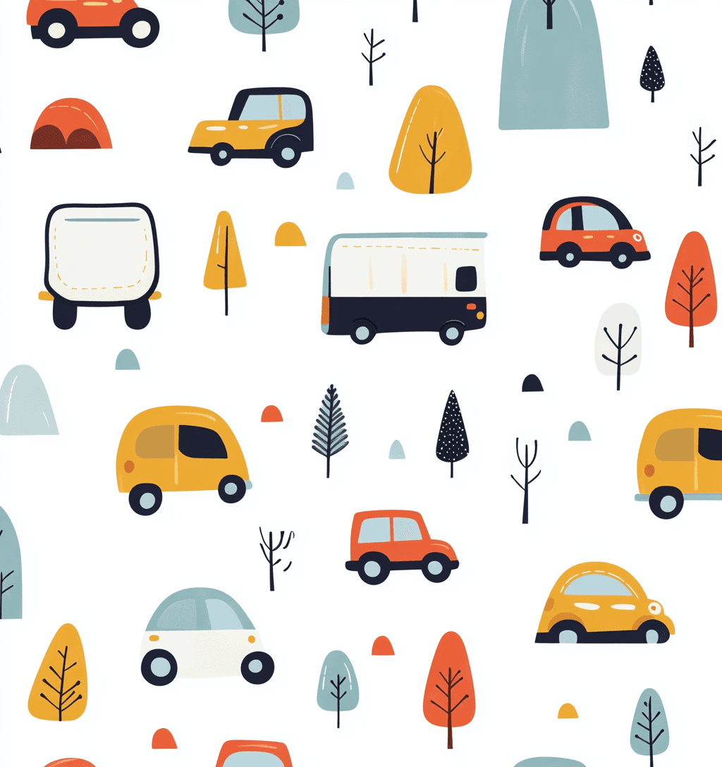 Car 132 original repeating artwork