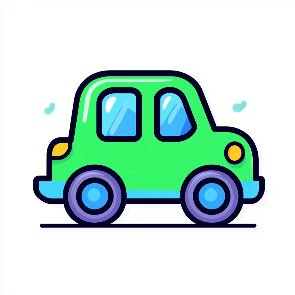 Cute Car Spin original repeating artwork