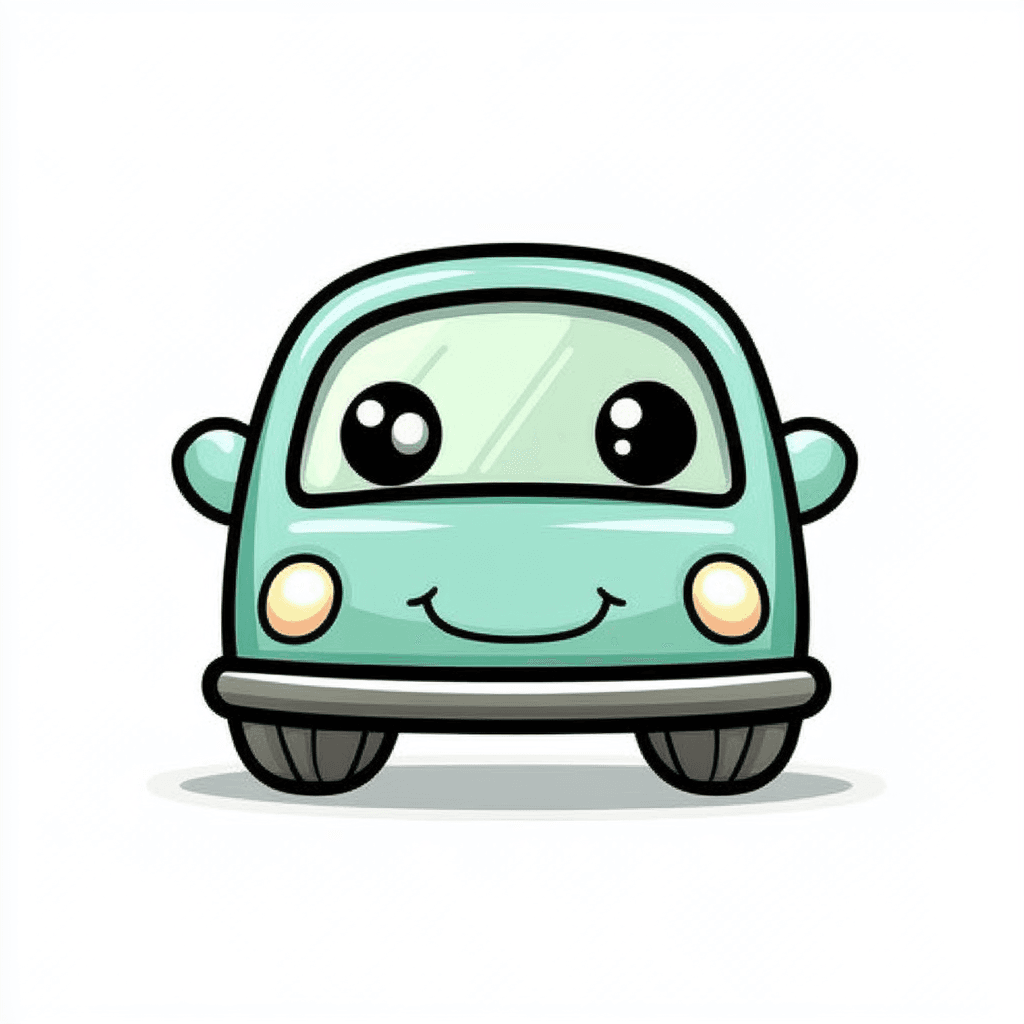 Cute Car Bold original repeating artwork