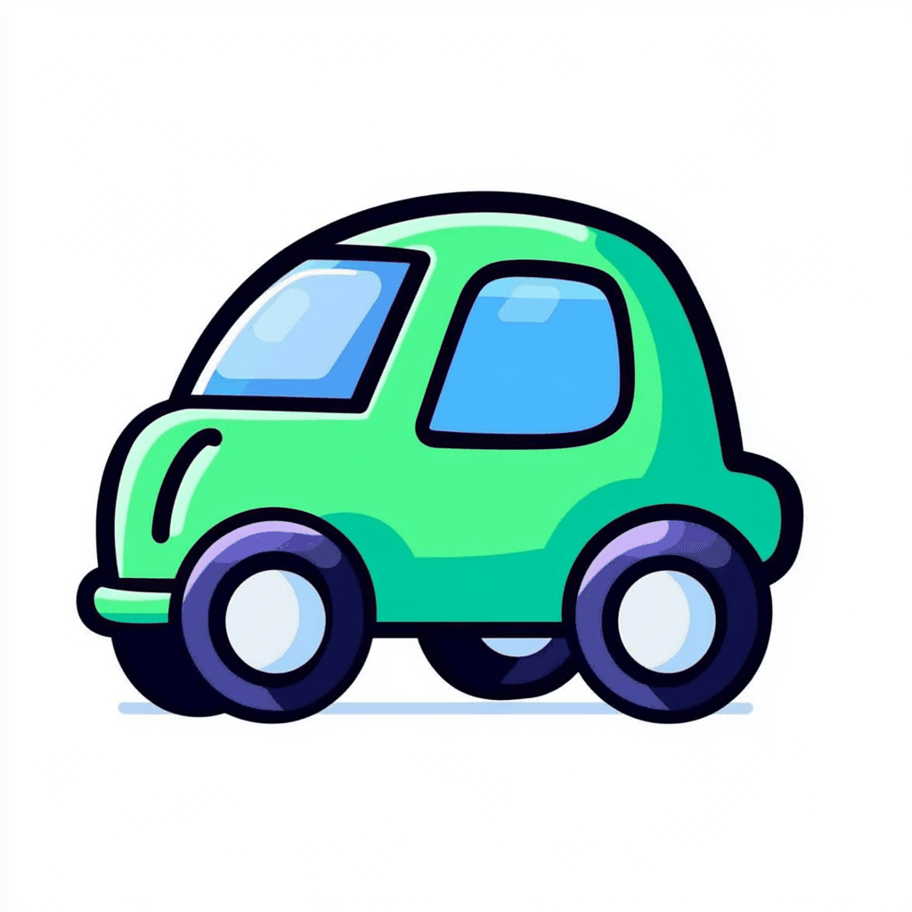 Cute Car Neon original repeating artwork