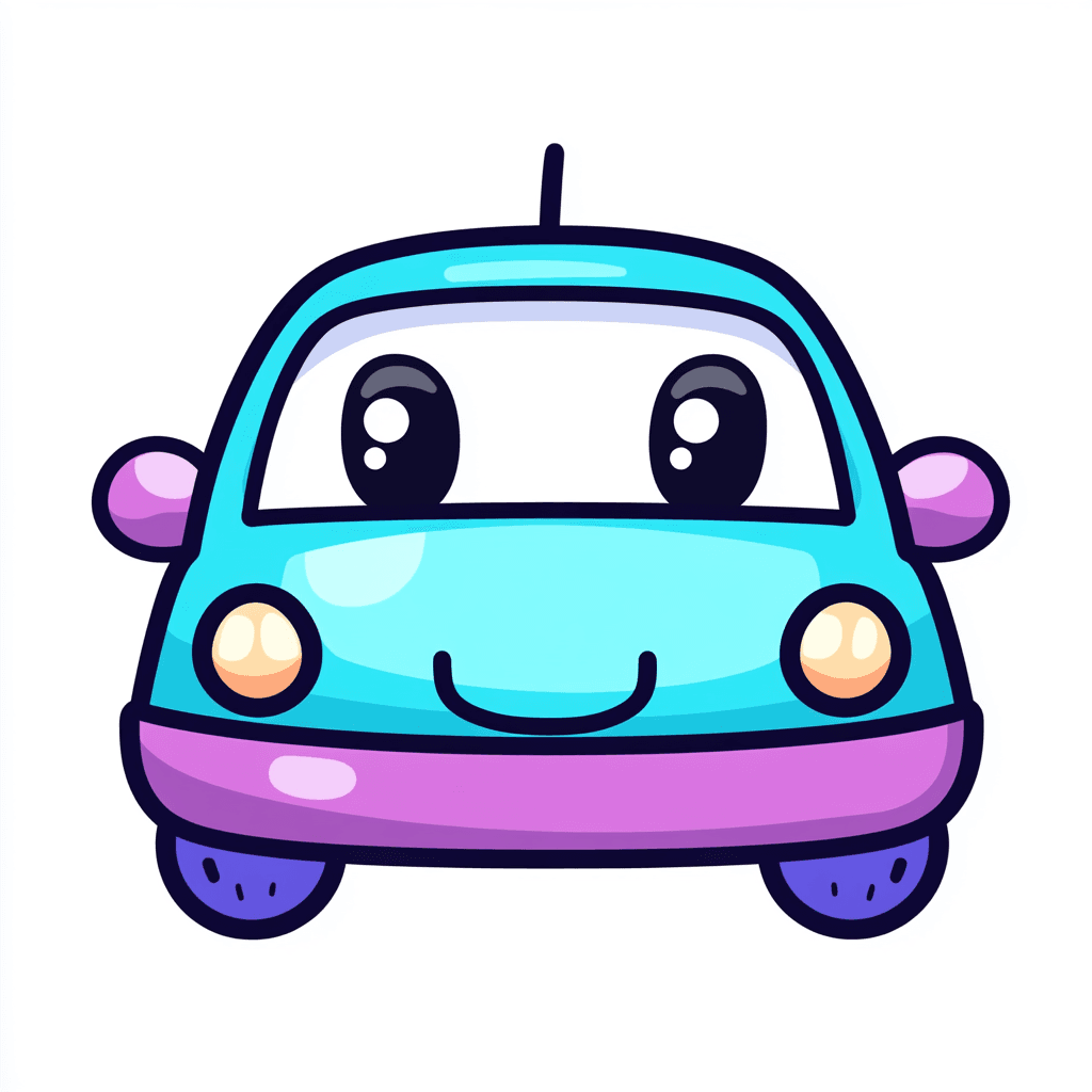 Cute Car Hue original repeating artwork
