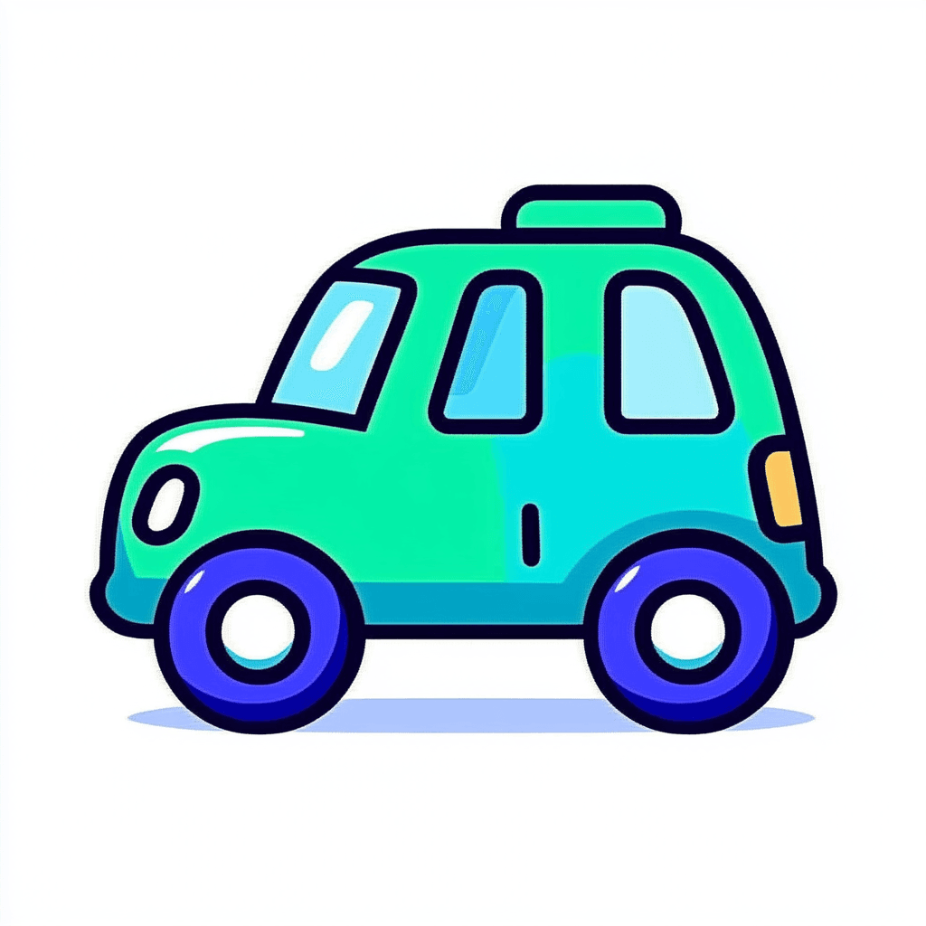 Cute Car Flip original repeating artwork