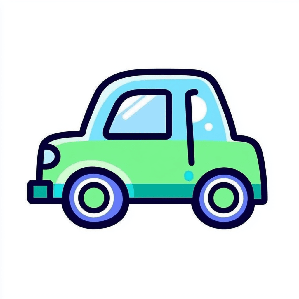 Cute Car Kick original repeating artwork