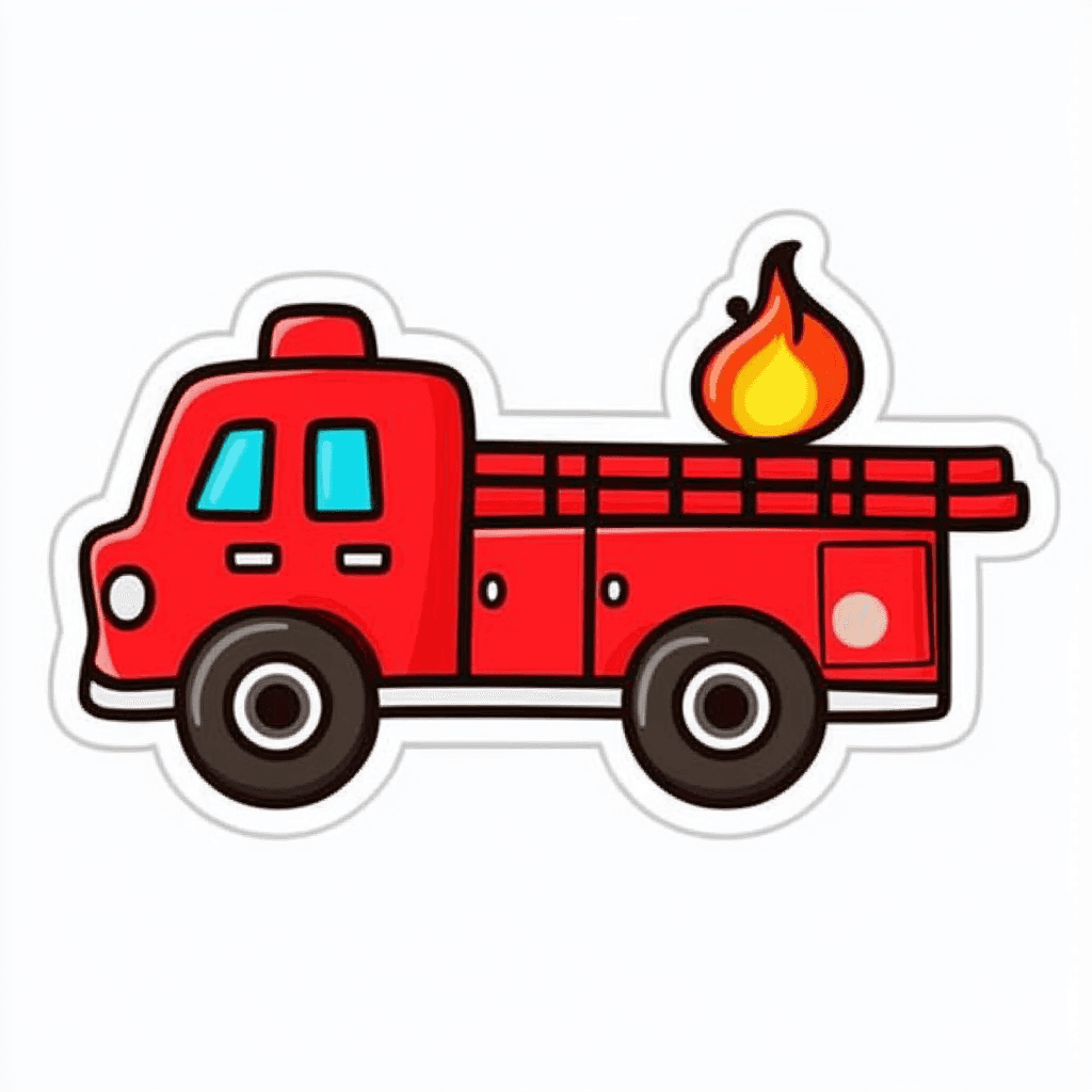 Fire Truck Club original repeating artwork