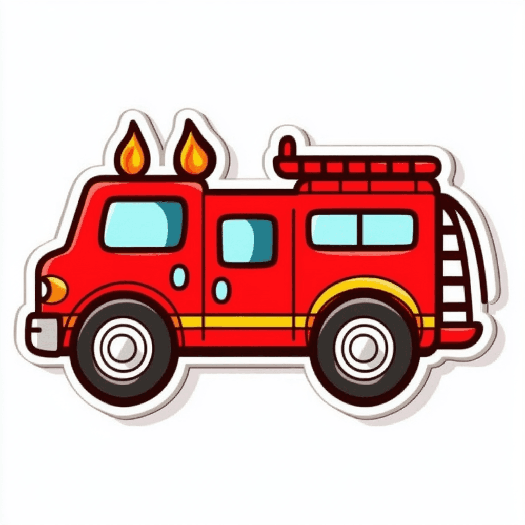 Fire Truck 003 original repeating artwork