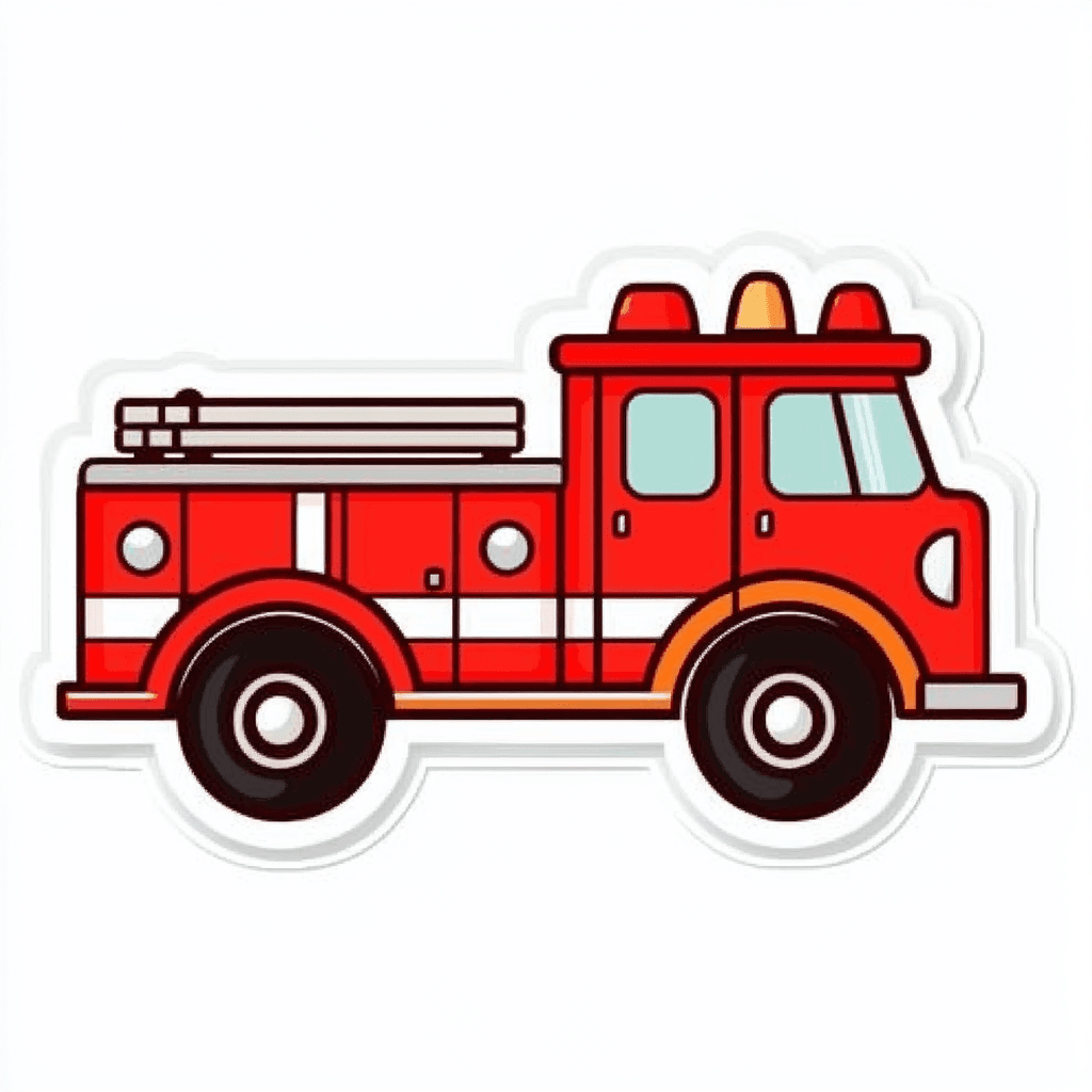 Fire Truck 001 original repeating artwork