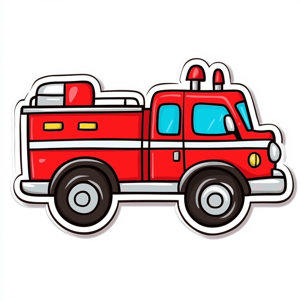 Fire Truck Crew original repeating artwork
