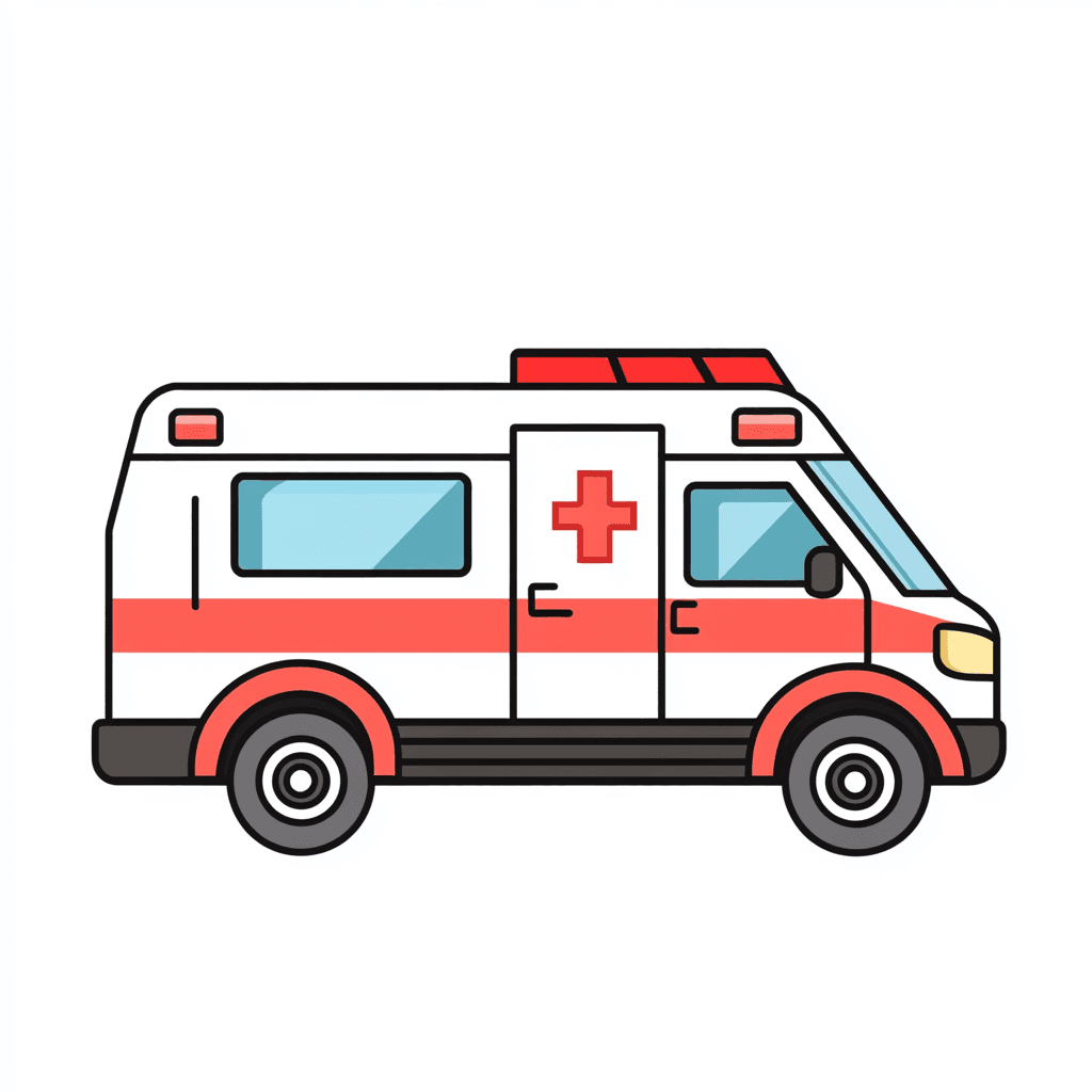 Ambulance original repeating artwork