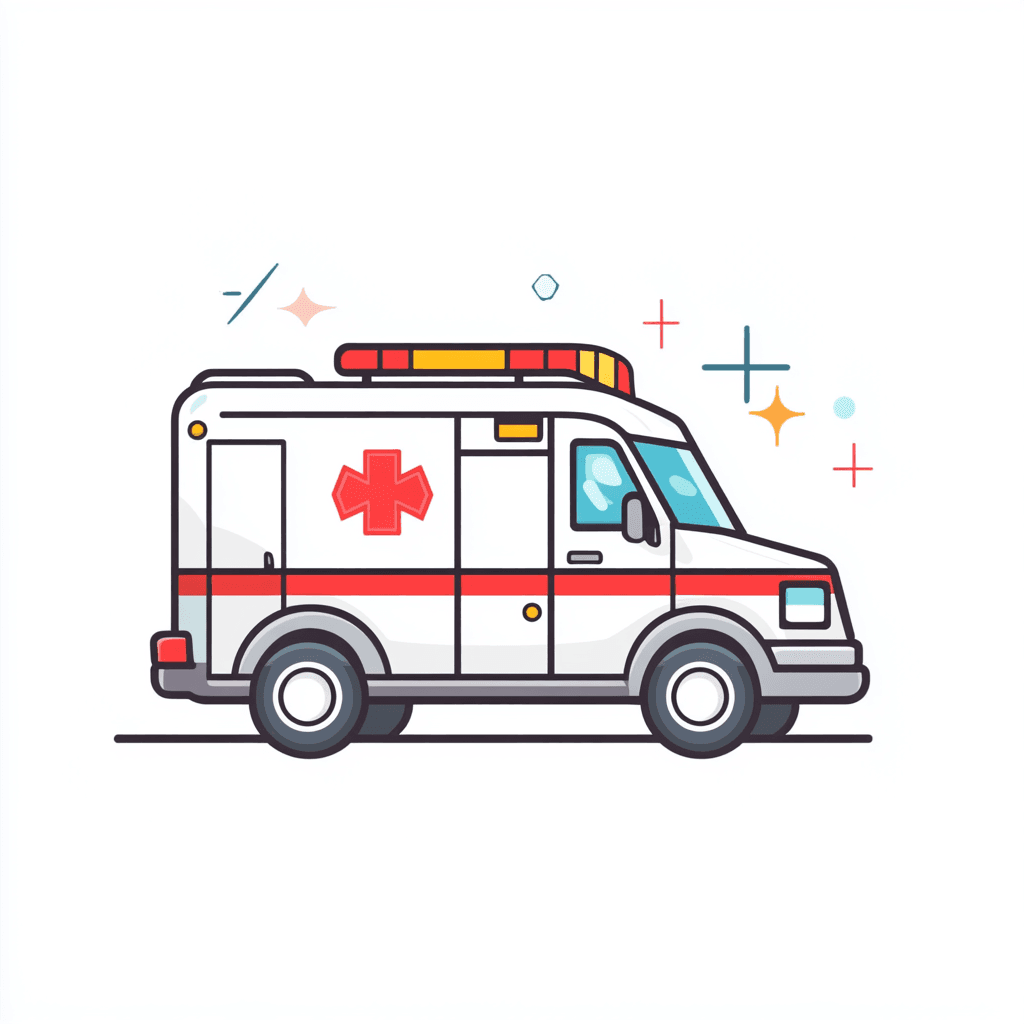 Ambulance Parade original repeating artwork