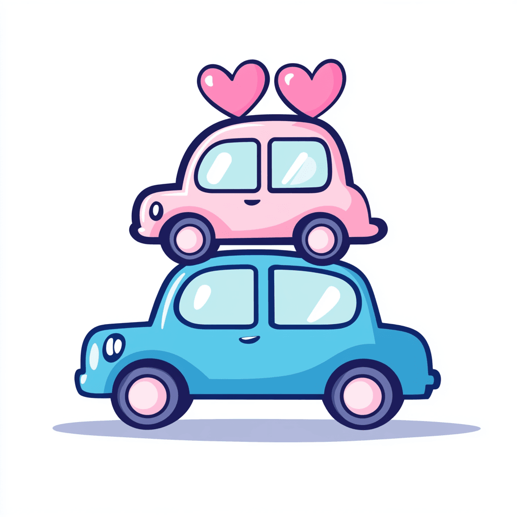 Cartoon Car Echo original repeating artwork