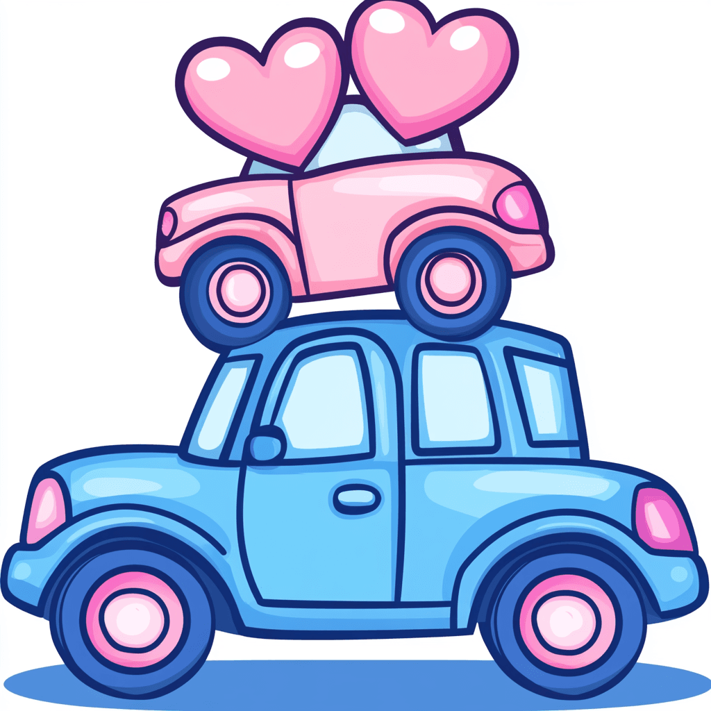 Cartoon Car Shine original repeating artwork