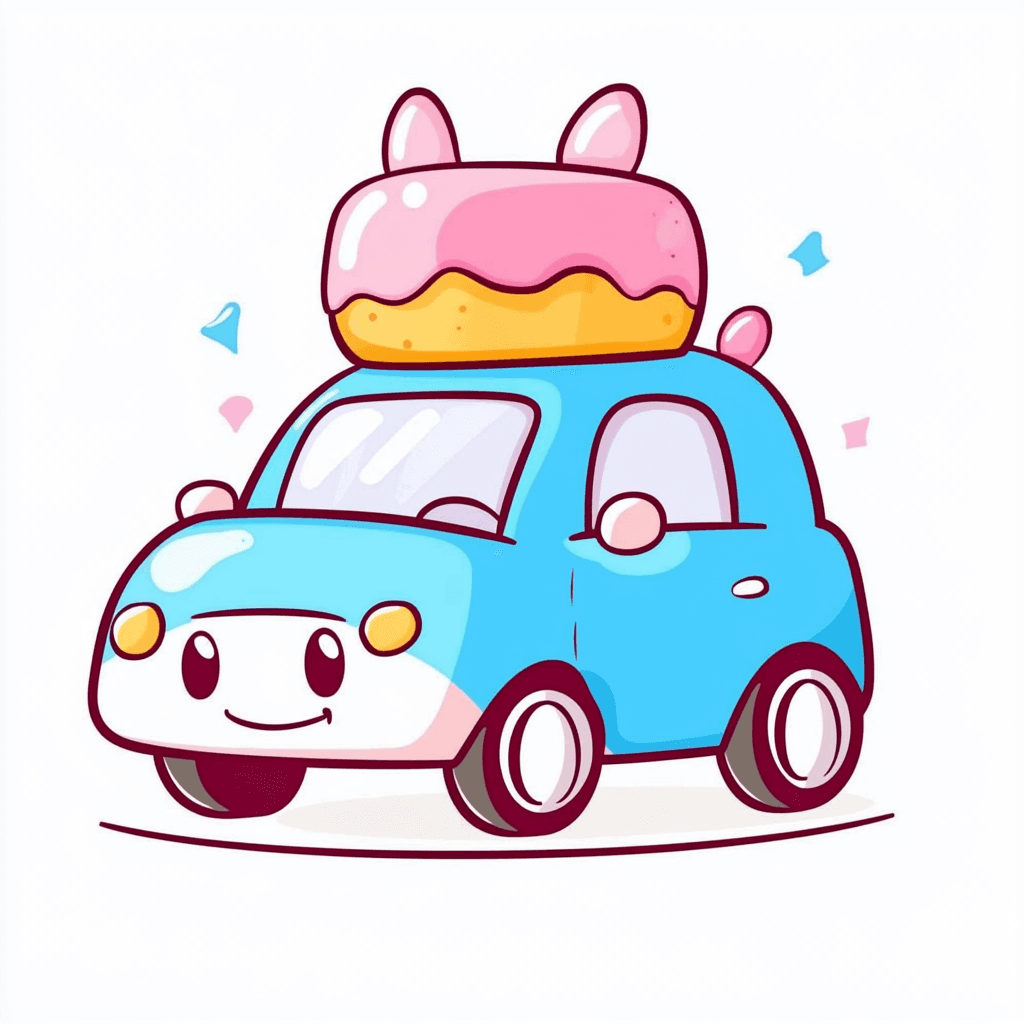 Cartoon Car 014 original repeating artwork