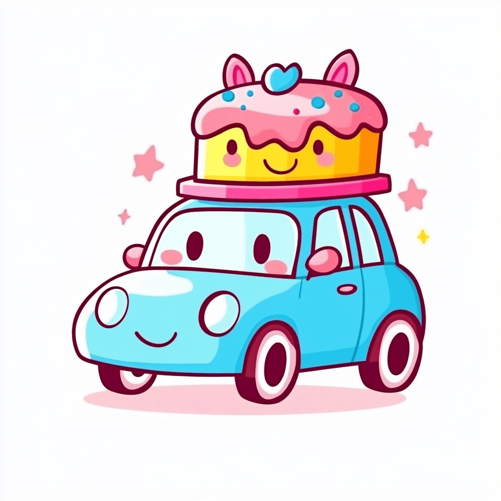 Cartoon Car 018 original repeating artwork