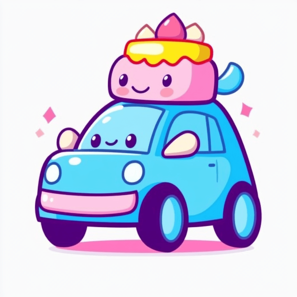 Cartoon Car 028 original repeating artwork