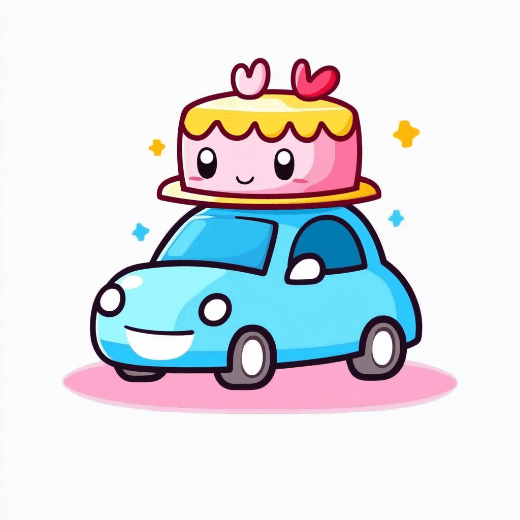 Cartoon Car Rest original repeating artwork