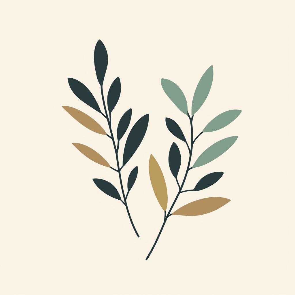 Leaves Wander original repeating artwork