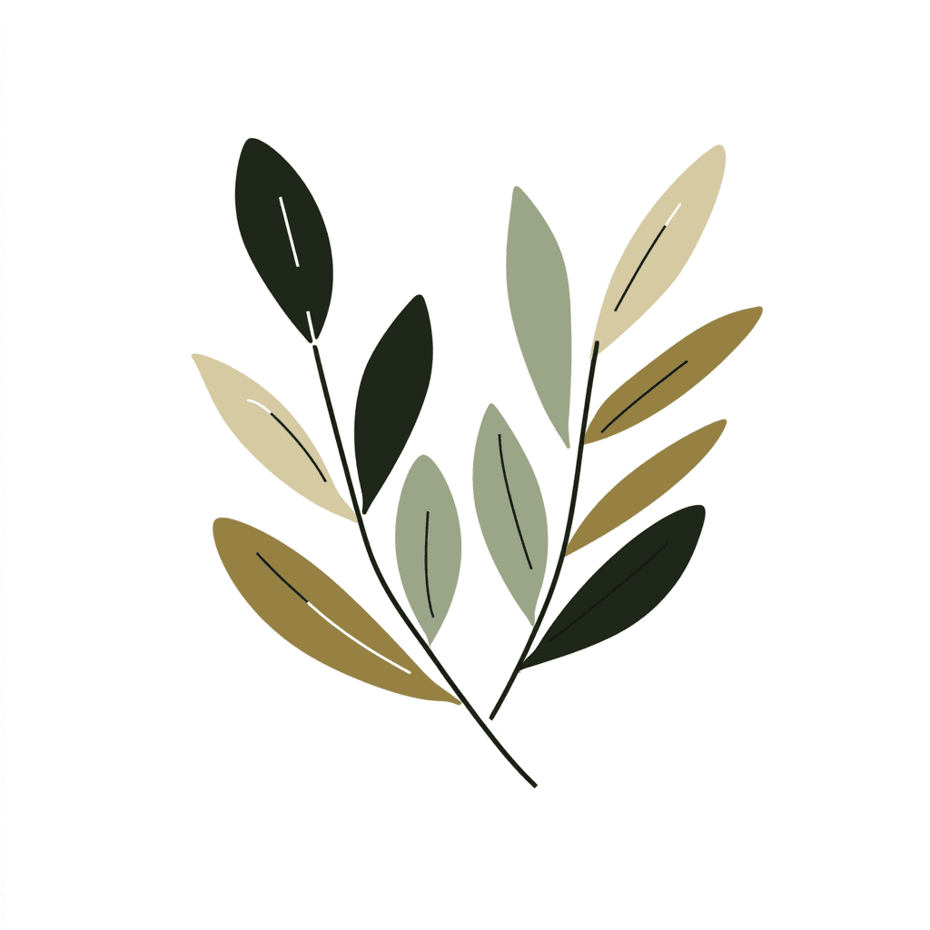 Leaves Fizz original repeating artwork