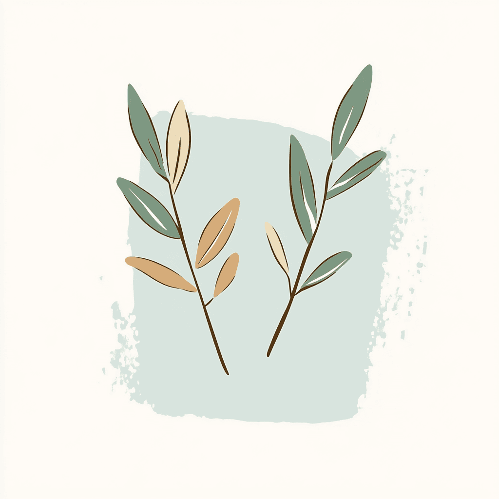 Leaves Burst original repeating artwork