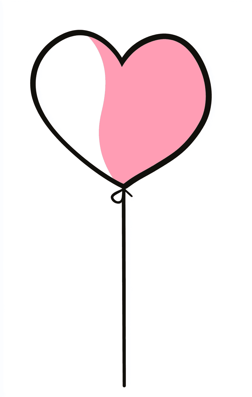 Heart Balloon 001 original repeating artwork