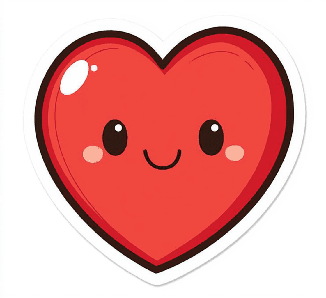 Cartoon Heart Squad original repeating artwork