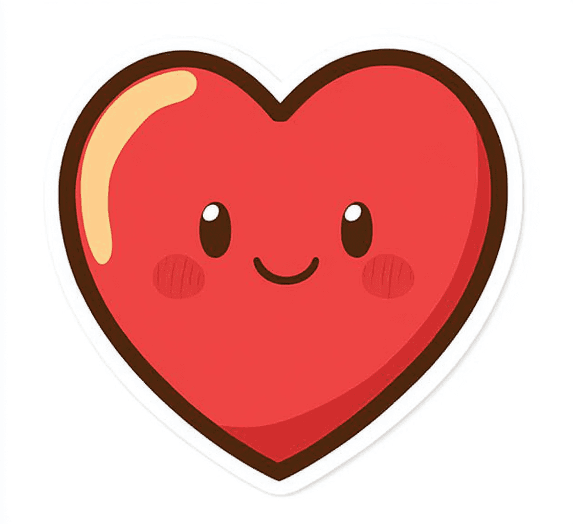 Cartoon Heart Gang original repeating artwork