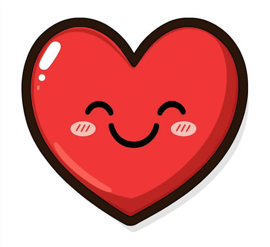 Cartoon Heart Club original repeating artwork