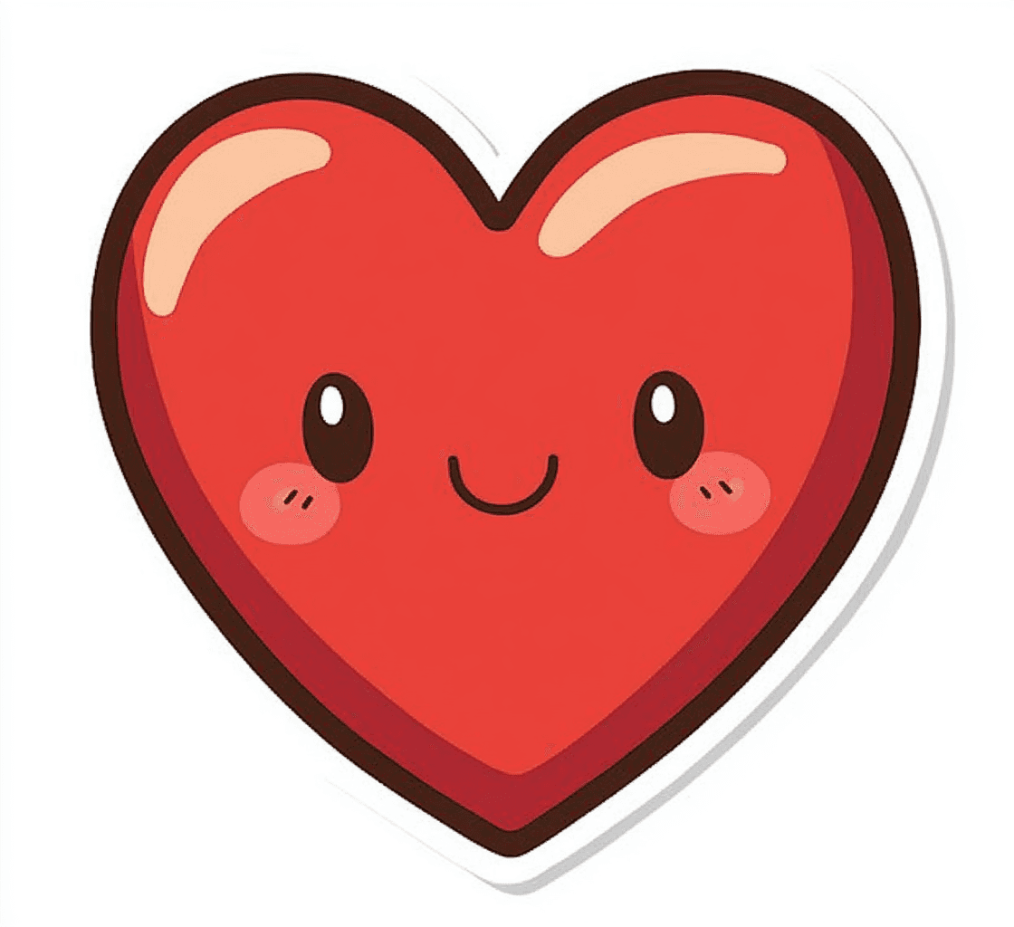 Cartoon Heart 001 original repeating artwork