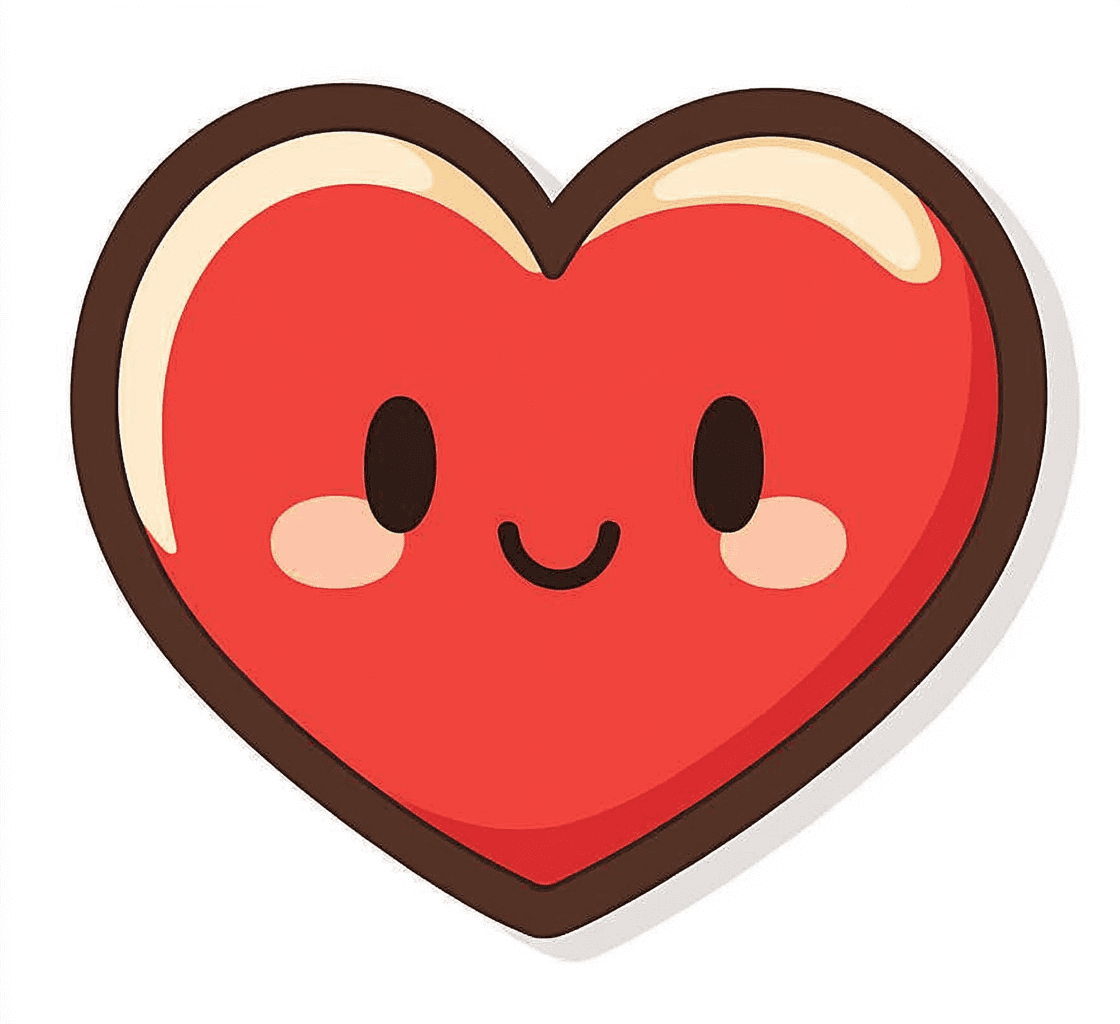 Cartoon Heart original repeating artwork