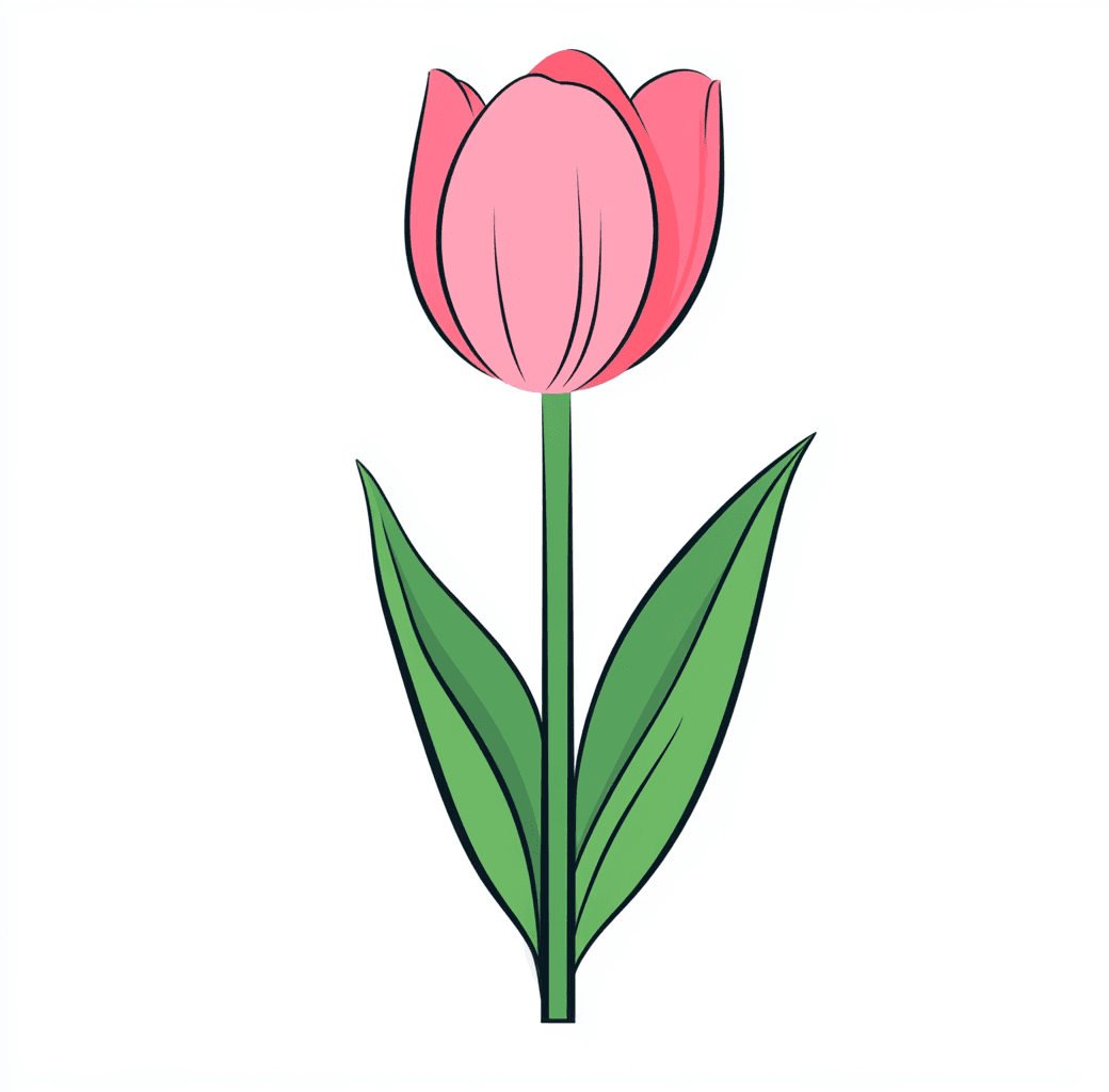Tulip Dash original repeating artwork