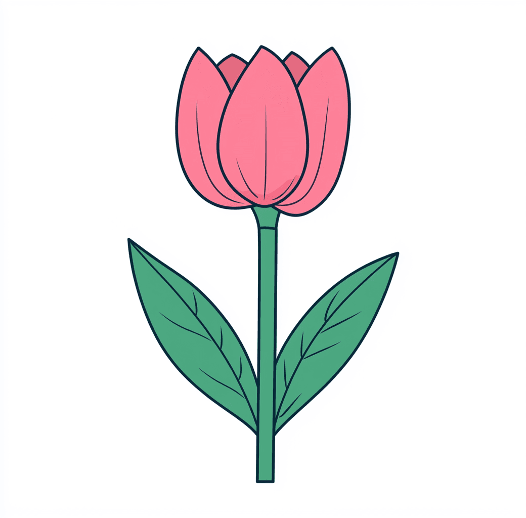 Tulip Spring original repeating artwork