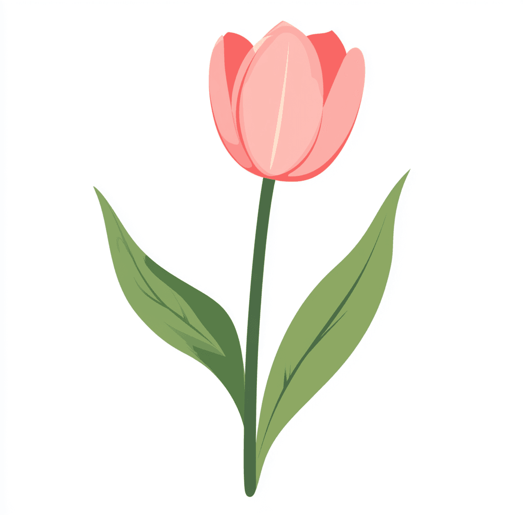 Tulip Winter original repeating artwork