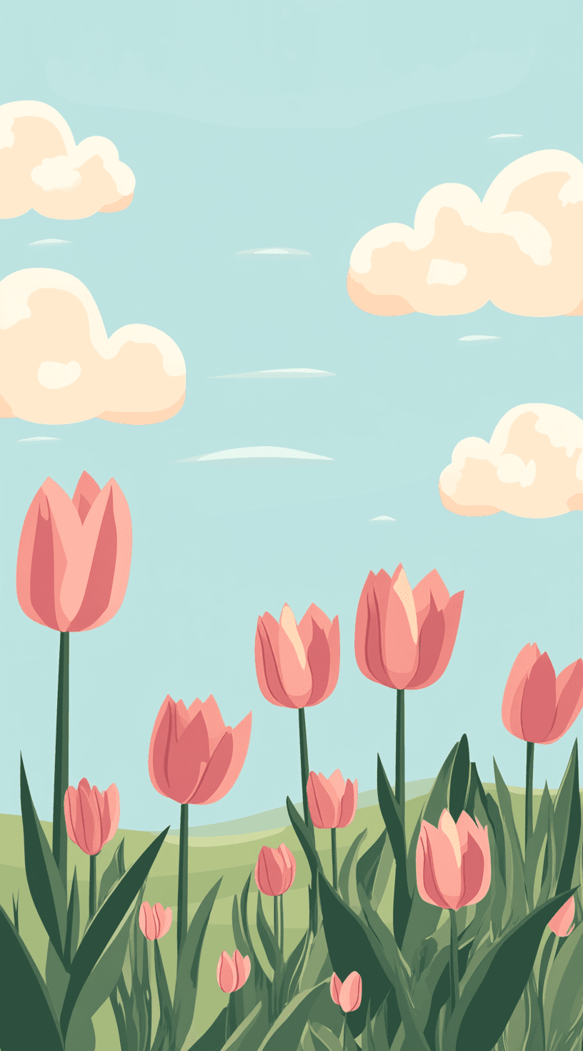 Tulip 058 original repeating artwork